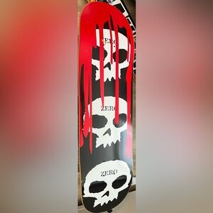 Zero 3 Skulls Skateboard Deck Size 8.25